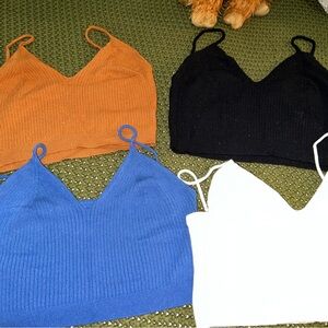 4 cami crop tops